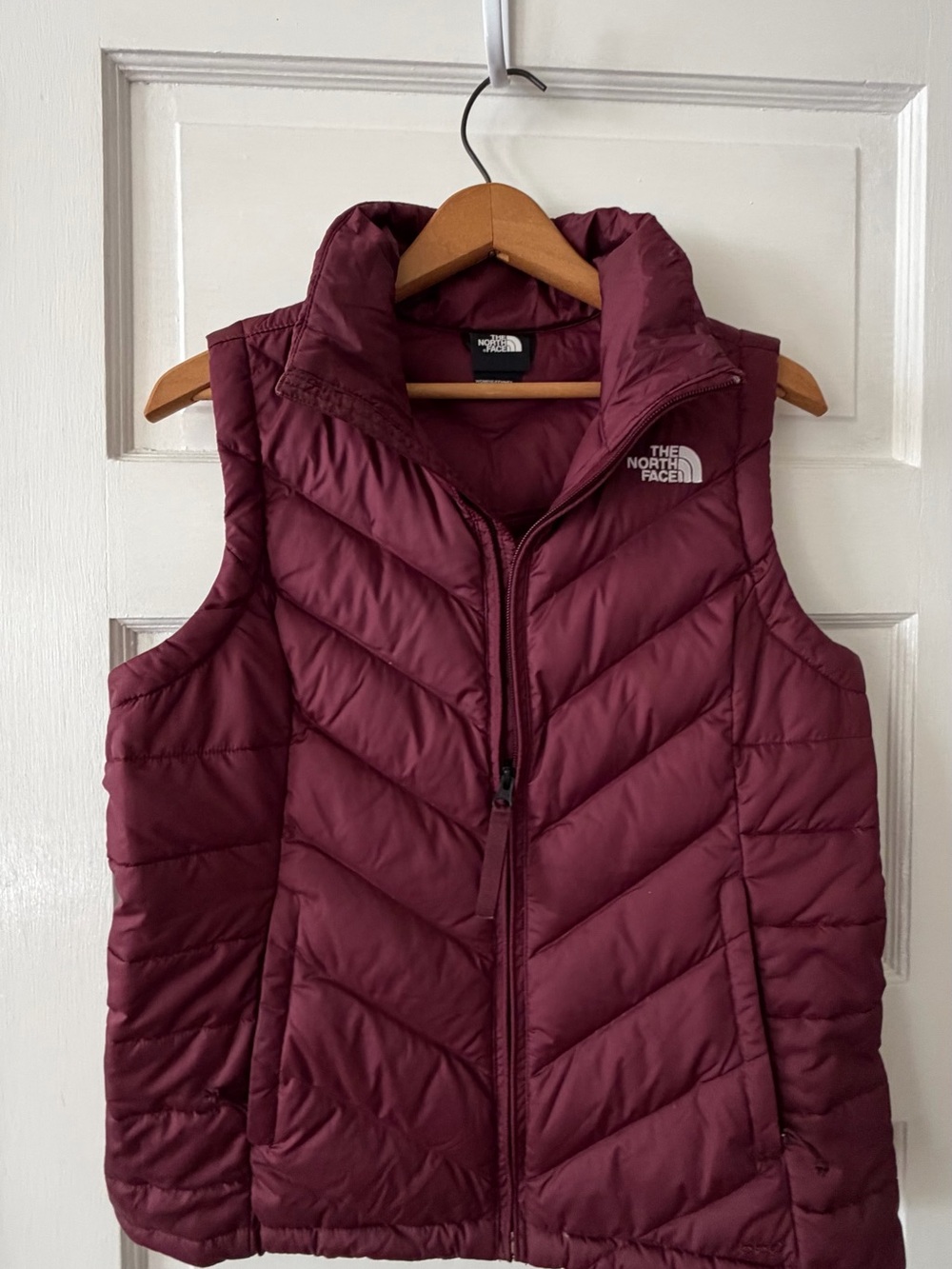 The North Face Aconcagua Quilted Puffer Vest Maroon Burgundy Women's Small S
